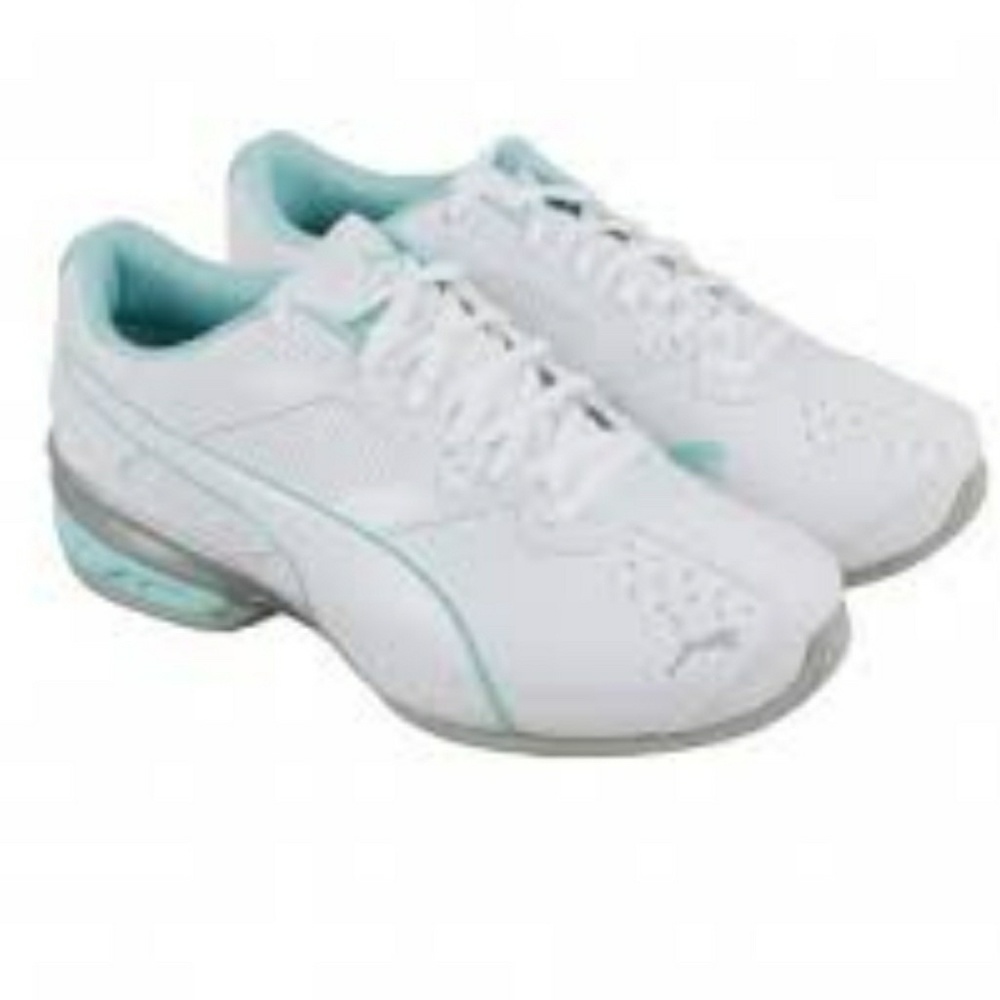 Puma Tazon white/silver/mint green